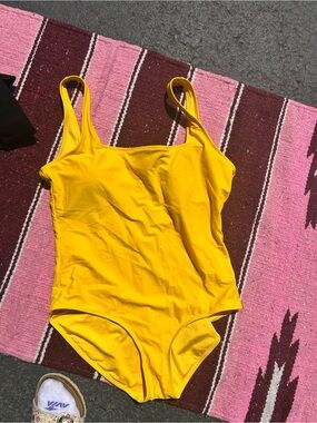 Joe Fresh Yellow Scoop One-Piece Swimsuit